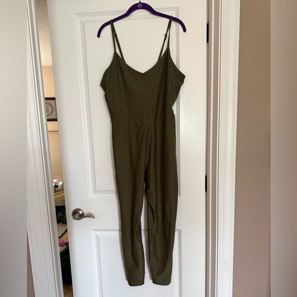 Gap Fitted Dry-fit Olive Green Jumpsuit